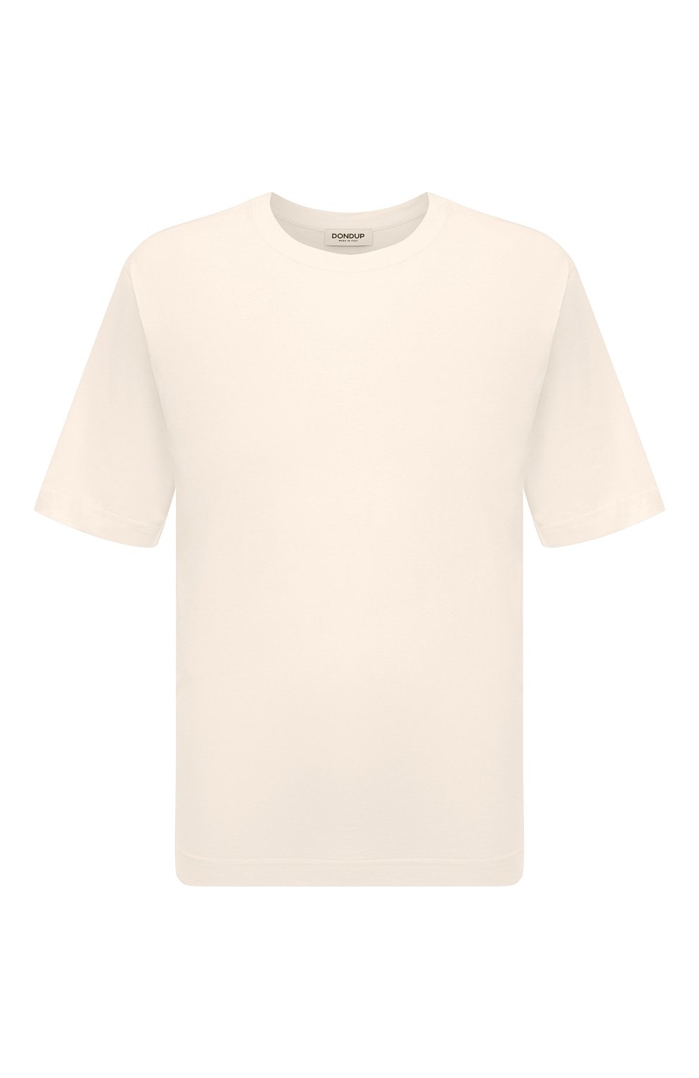 Хлопковая футболка DONDUP белого цвета по цене 14050 руб., арт. US340/JF0329U/DU6, фото 1 Хлопковая футболка DONDUP, арт. US340/JF0329U/DU6, фото 1