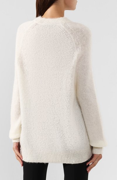 Свитер MSGM белого цвета по цене 31350 руб., арт. 2741MDM129 195771, фото 4 Свитер MSGM, арт. 2741MDM129 195771, фото 4