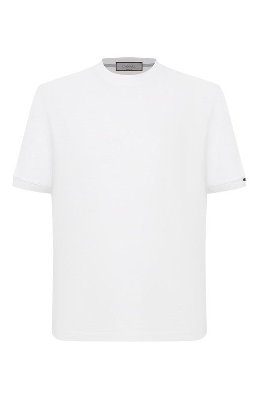 Хлопковая футболка Canali T0930/MJ02435 Белый T0930/MJ02435