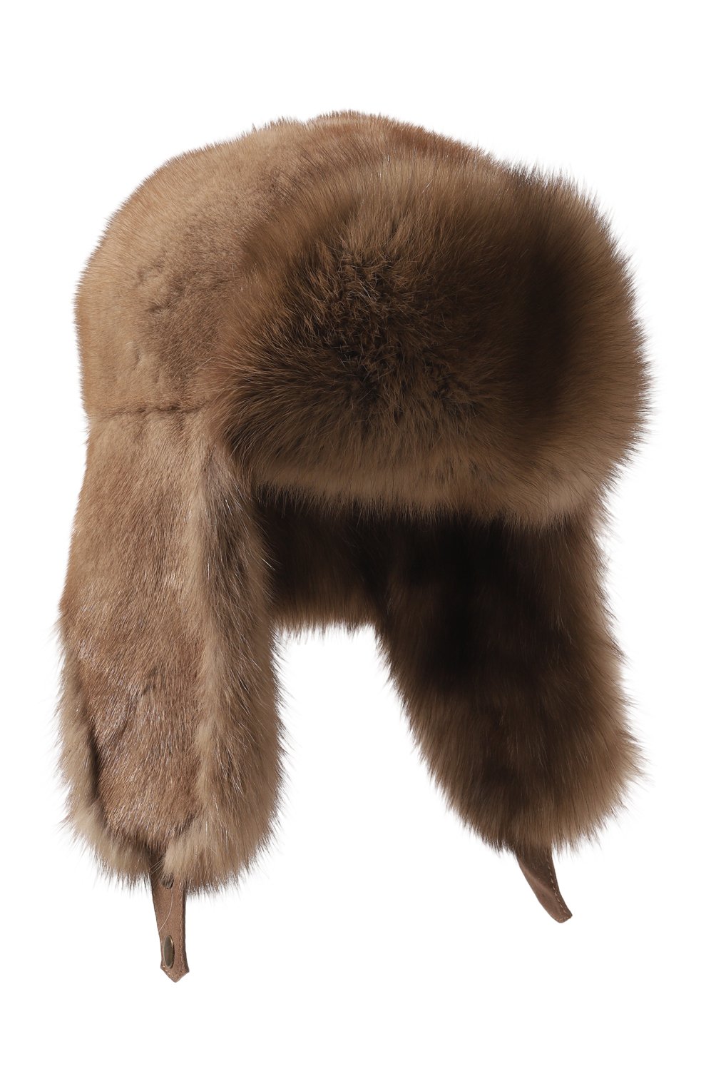 Меховая шапка-ушанка майкл из соболя и норки FURLAND, арт. 0201419710019100013, фото 1