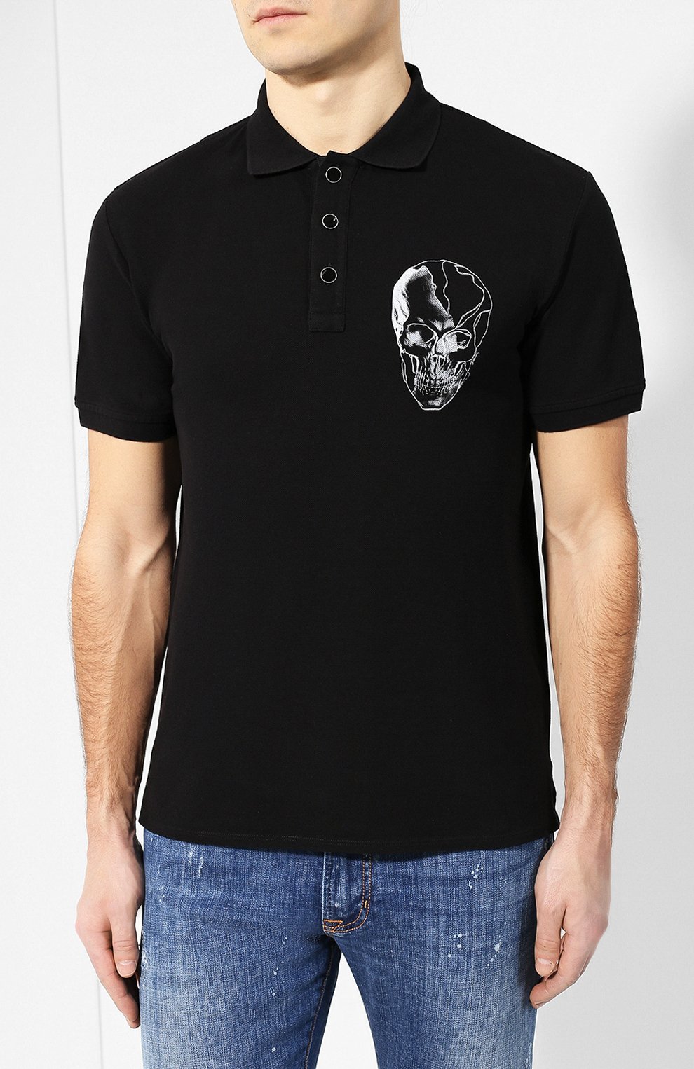 Хлопковое поло JUST CAVALLI, арт. S03GL0024/N21368, фото 3