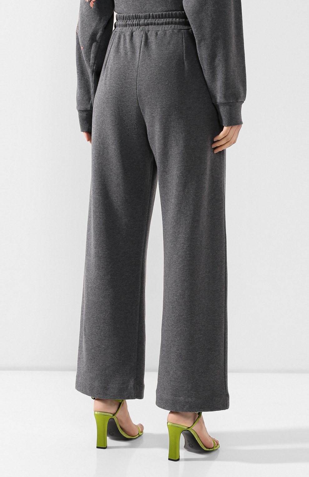 Хлопковые брюки DRIES VAN NOTEN серого цвета по цене 21100 руб., арт. 192-11163-8621, фото 4 Хлопковые брюки DRIES VAN NOTEN, арт. 192-11163-8621, фото 4