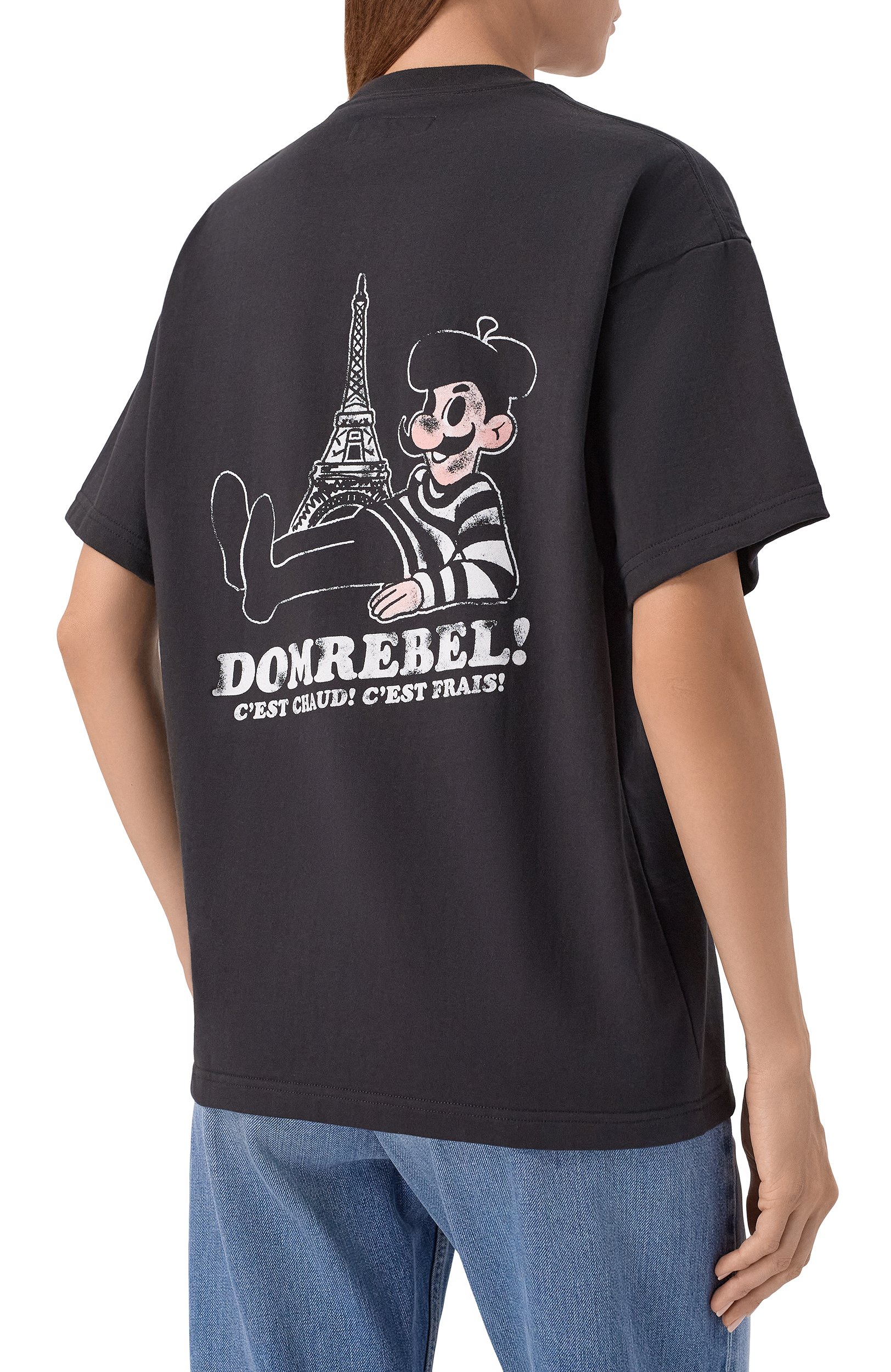 Хлопковая футболка DOMREBEL черного цвета по цене 22100 руб., арт. BAGUETTE/T-SHIRT, фото 4 Хлопковая футболка DOMREBEL, арт. BAGUETTE/T-SHIRT, фото 4