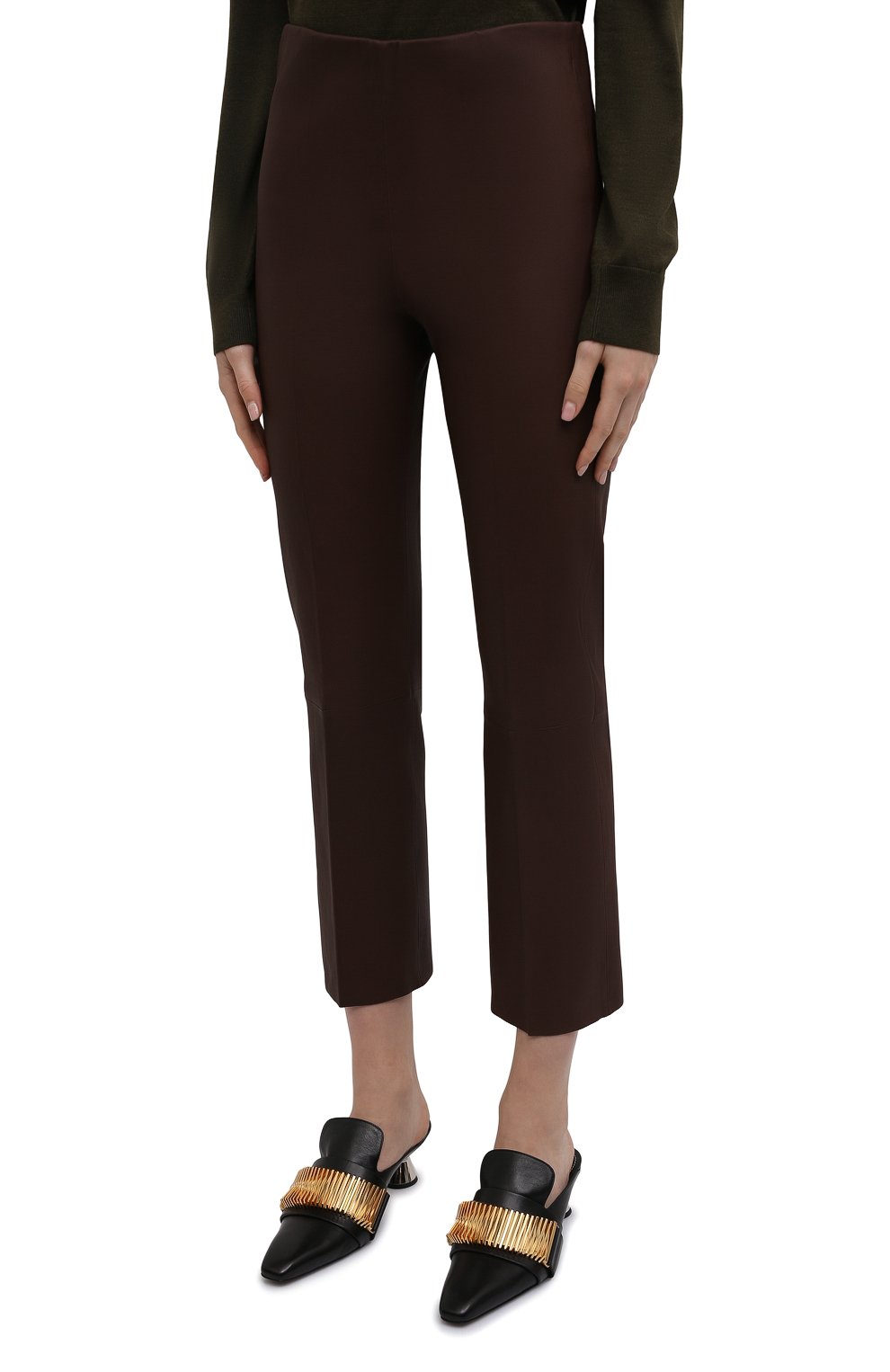 Кожаные брюки BY MALENE BIRGER, арт. Q66175055/FL0RENTINA, фото 3