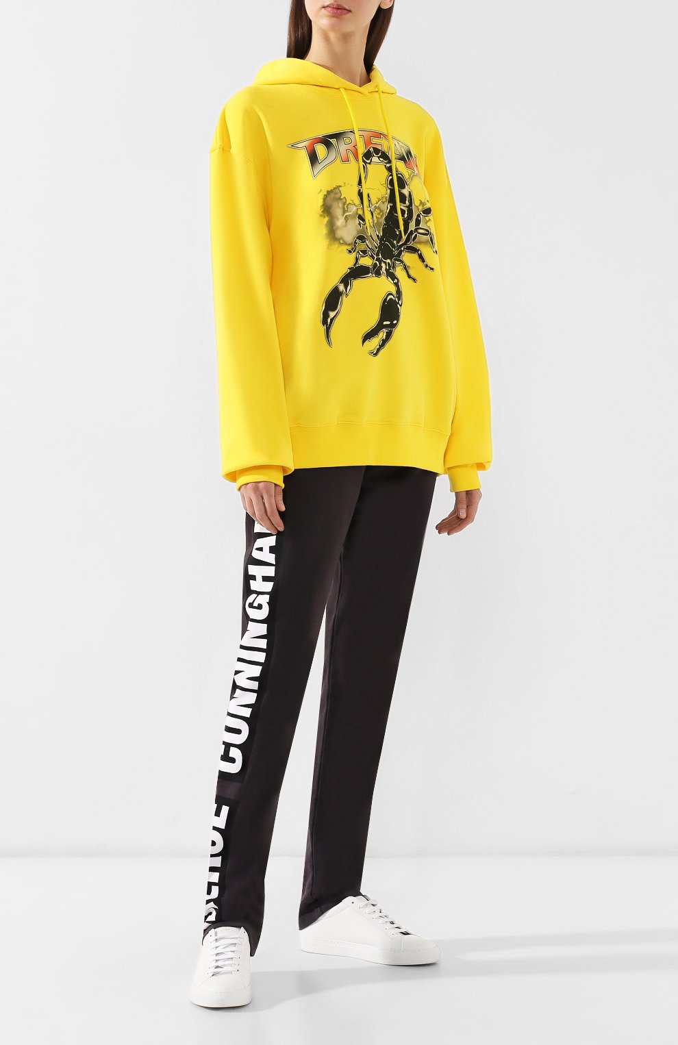 Хлопковое худи MSGM желтого цвета по цене 24500 руб., арт. 2642MDM250X 195299, фото 2 Хлопковое худи MSGM, арт. 2642MDM250X 195299, фото 2
