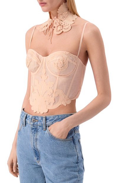 Топ изо льна и шелка ZIMMERMANN, арт. 6352TC261, фото 3