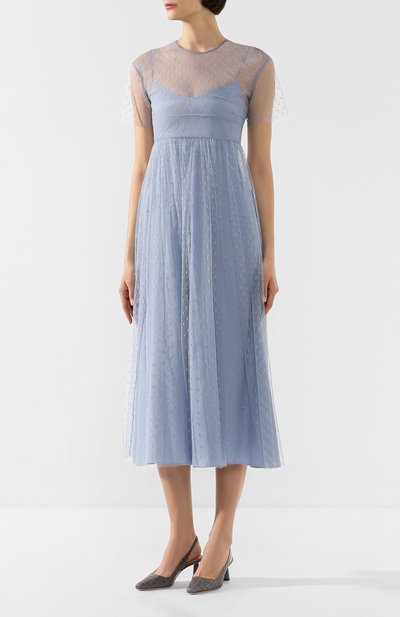 Платье REDVALENTINO голубого цвета по цене 99900 руб., арт. TR3VAK35/1GK, фото 3 Платье REDVALENTINO, арт. TR3VAK35/1GK, фото 3