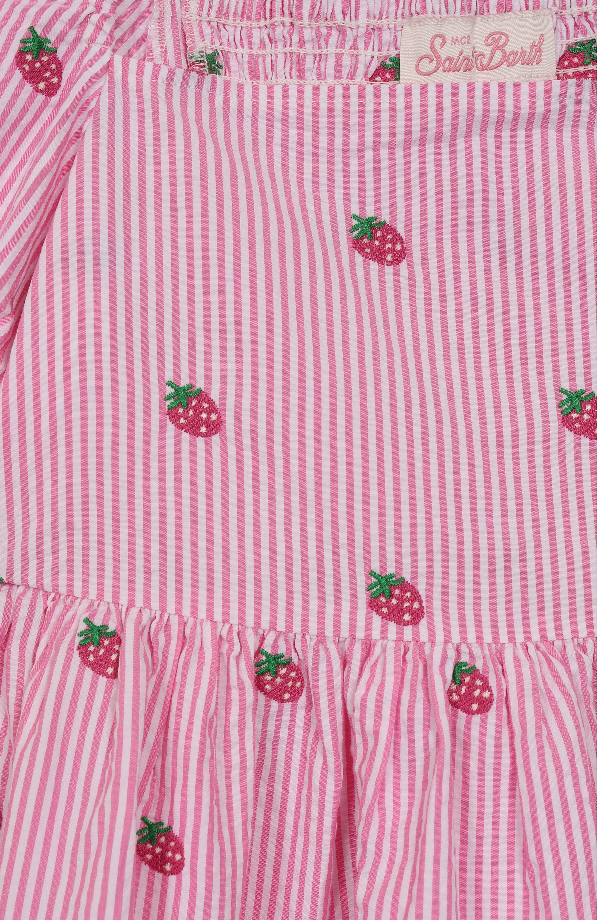 Хлопковое платье MC2 SAINT BARTH розового цвета по цене 18300 руб., арт. STBK NARA/04701H, фото 3 Хлопковое платье MC2 SAINT BARTH, арт. STBK NARA/04701H, фото 3