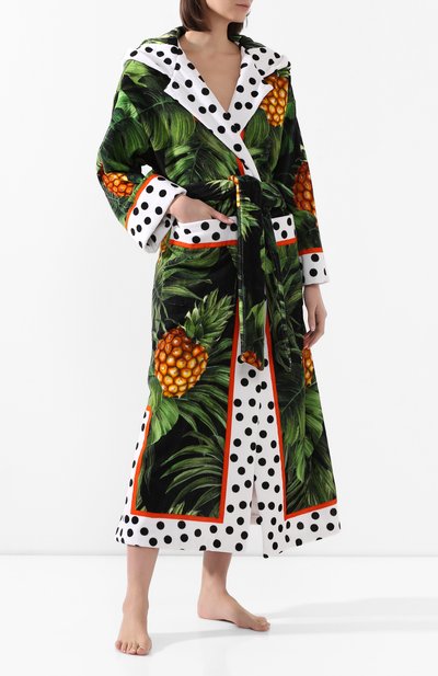 Хлопковый халат DOLCE & GABBANA, арт. 00A03J/FP6NA, фото 2