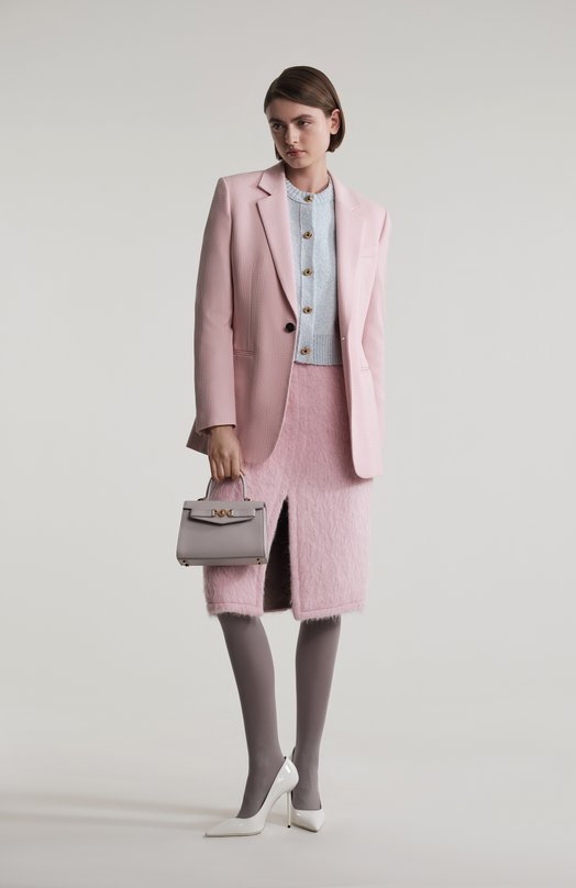 Шерстяная юбка Dries Van Noten 242-010809-9343 Розовый  242-010809-9343 Фото 7