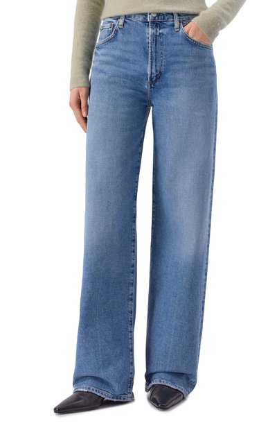 Джинсы AGOLDE голубого цвета по цене 52400 руб., арт. A9153-1858, фото 3 Джинсы AGOLDE, арт. A9153-1858, фото 3