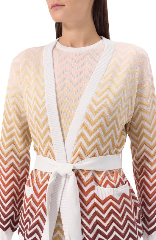 Кардиган из вискозы и хлопка Missoni DS25SM07/BK044V Разноцветный  DS25SM07/BK044V Фото 5