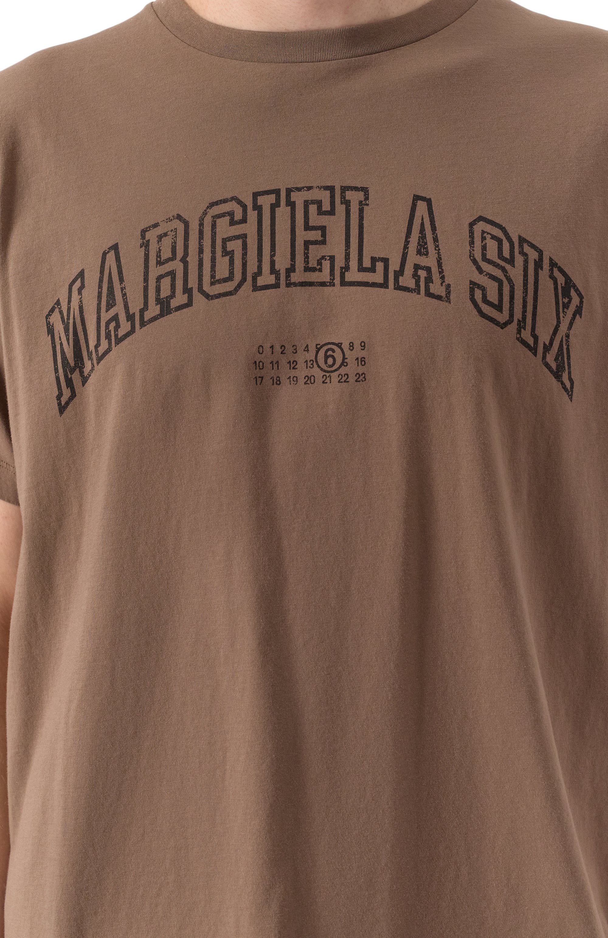 Хлопковая футболка MM6, арт. SH0GC0046/S24312, фото 5