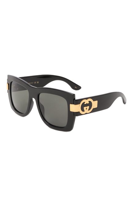 Женские солнцезащитные очки GUCCI черного цвета, арт. GG1688S 001 | Фото 1 (Нос: Не проставлено; Региональные ограничения белый список (Axapta Mercury): Не проставлено)