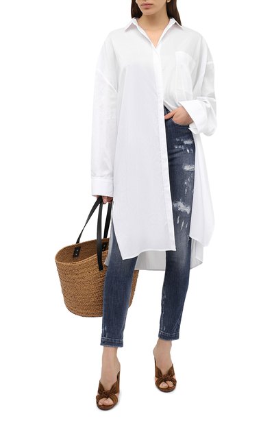 Джинсы DOLCE & GABBANA темно-синего цвета по цене 85100 руб., арт. FTBXHD/G8CS4, фото 2 Джинсы DOLCE & GABBANA, арт. FTBXHD/G8CS4, фото 2