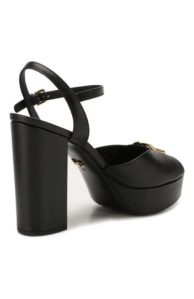 Кожаные босоножки DOLCE & GABBANA, арт. CR0965/AX387, фото 4