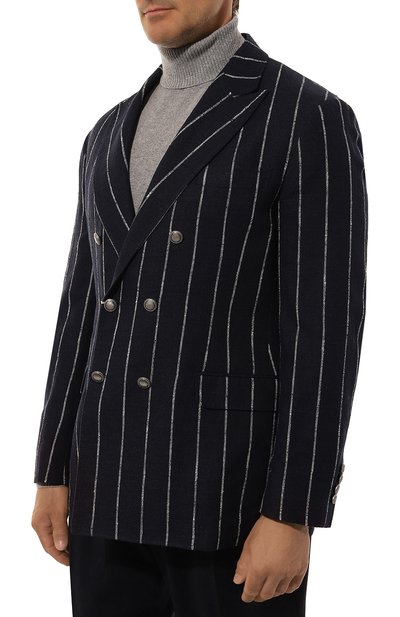 Пиджак изо льна и шерсти BRUNELLO CUCINELLI, арт. MP4927BPDD, фото 5