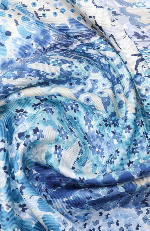 Шелковый платок Ferragamo 310220/793 Голубой  310220/793 Фото 3