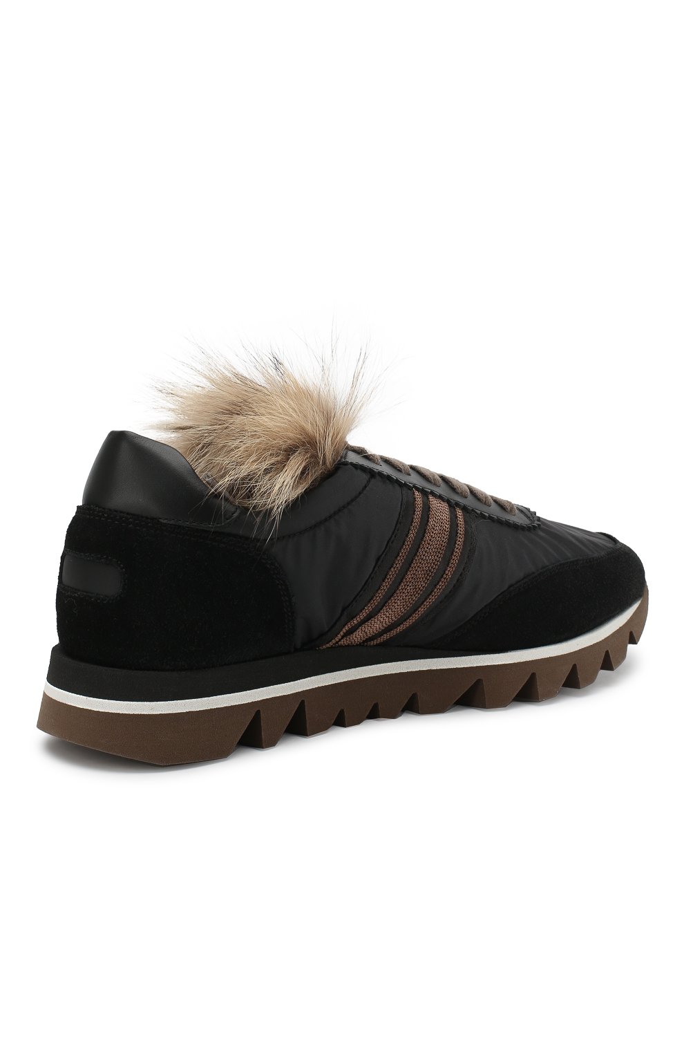 Комбинированные кроссовки на шнуровке BRUNELLO CUCINELLI, арт. MZ30G1321, фото 4