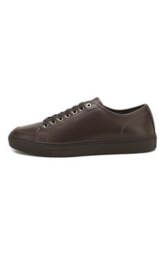 Мужские кожаные кеды BRIONI темно-коричневого цвета, арт. QHH40L/P9730 | Фото 3 (Подошва: Массивная; Материал утеплителя: Натуральный мех; Материал внутренний: Натуральная кожа; Статус проверки: Проверена категория; Региональные ограничения белый список (Axapta Mercury): RU; Стили: Классический; Драгоценные камни: Проставлено; Материал сплава: Проставлено; Материал внешний: Натуральная кожа; Кросс-КТ: Низкие)
