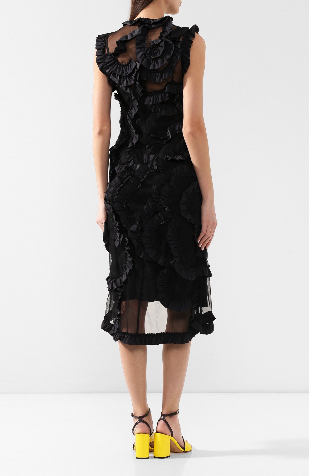 Платье 4 moncler simone rocha MONCLER GENIUS черного цвета по цене 112000 руб., арт. E1-09W-68113-02-549YZ, фото 4 Платье 4 moncler simone rocha MONCLER GENIUS, арт. E1-09W-68113-02-549YZ, фото 4