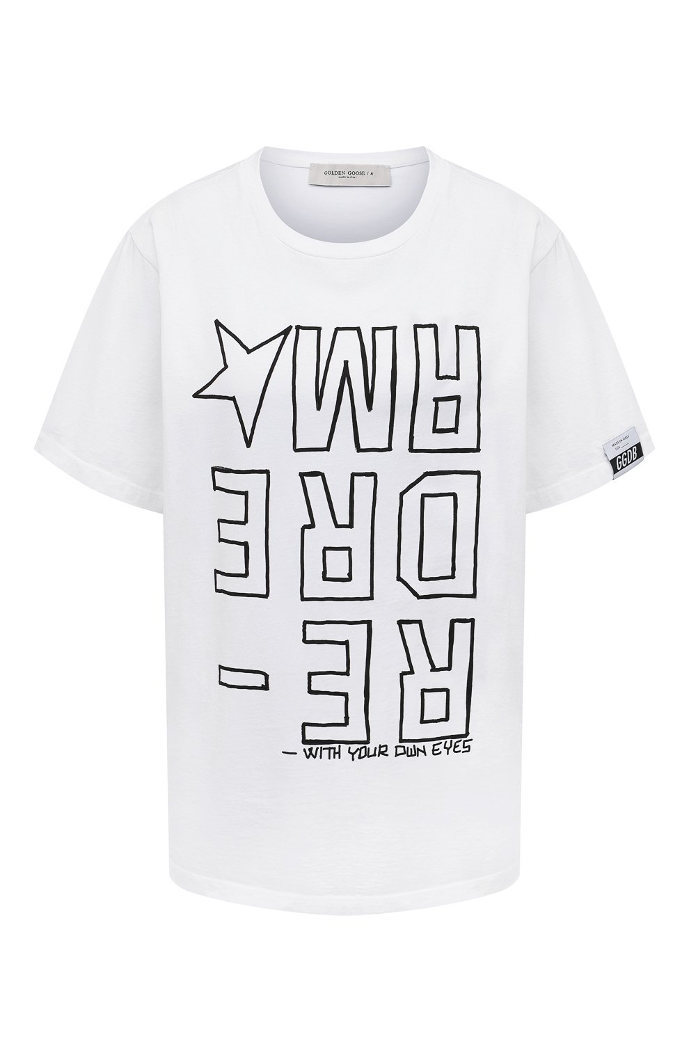 Хлопковая футболка GOLDEN GOOSE DELUXE BRAND, арт. GWP00803.P000187, фото 1