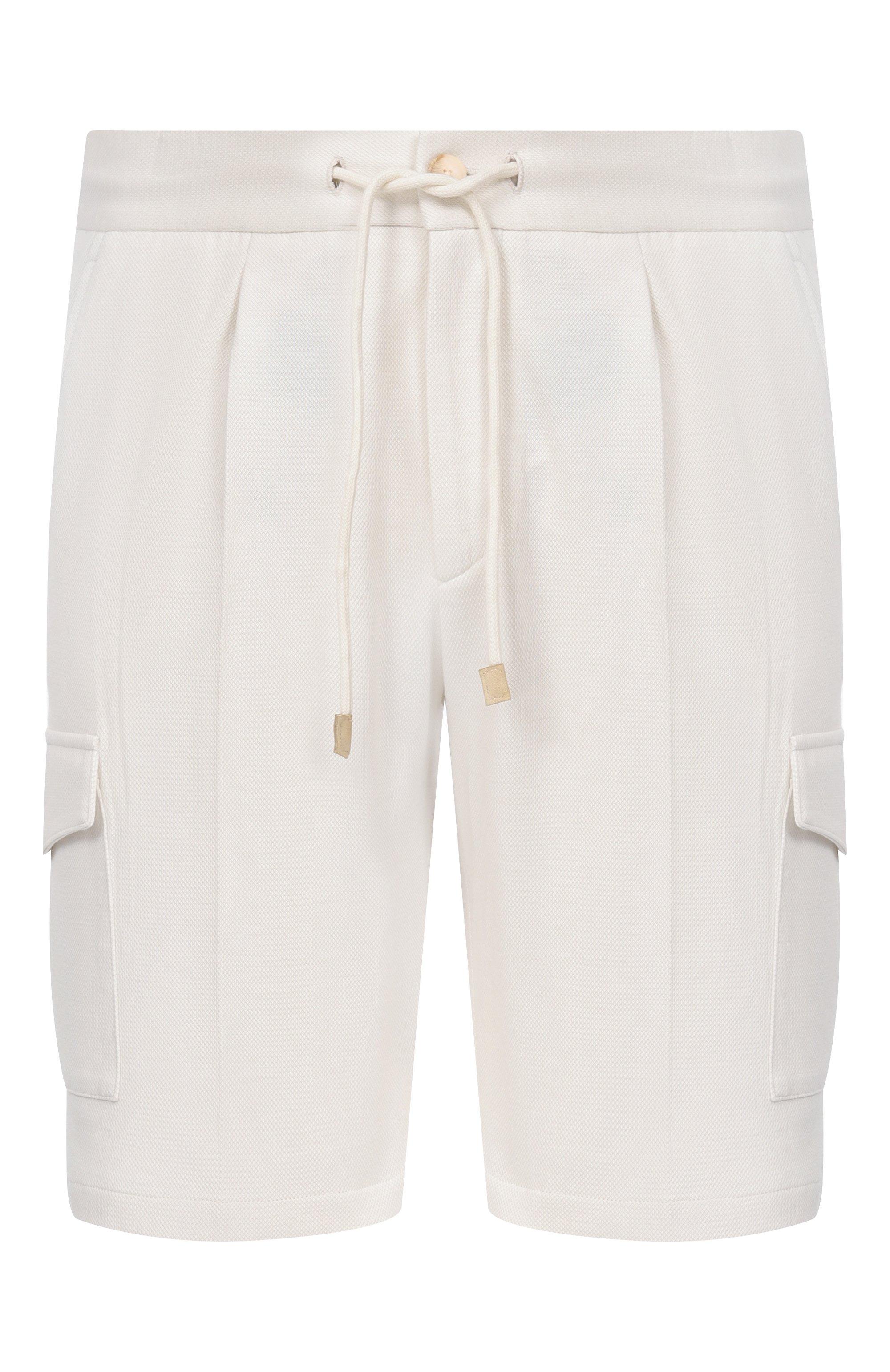 Хлопковые шорты GRAN SASSO белого цвета по цене 42400 руб., арт. 76103/76024, фото 1 Хлопковые шорты GRAN SASSO, арт. 76103/76024, фото 1