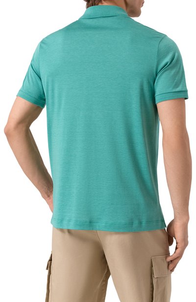 Поло из шелка и хлопка PAUL&SHARK, арт. 25411208, фото 4