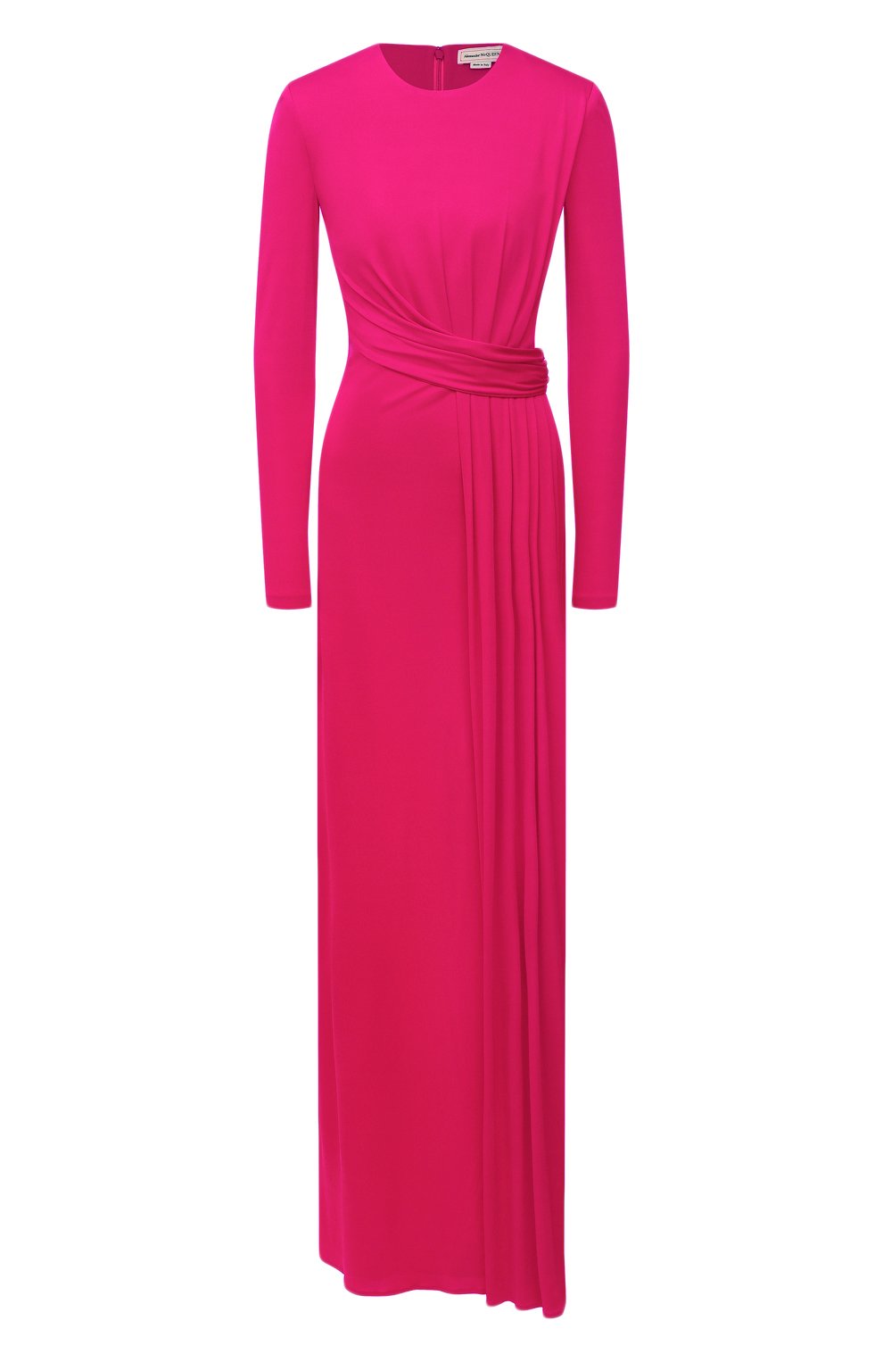 Платье из вискозы ALEXANDER MCQUEEN фуксия цвета по цене 359500 руб., арт. 645893/QLAA0, фото 1 Платье из вискозы ALEXANDER MCQUEEN, арт. 645893/QLAA0, фото 1
