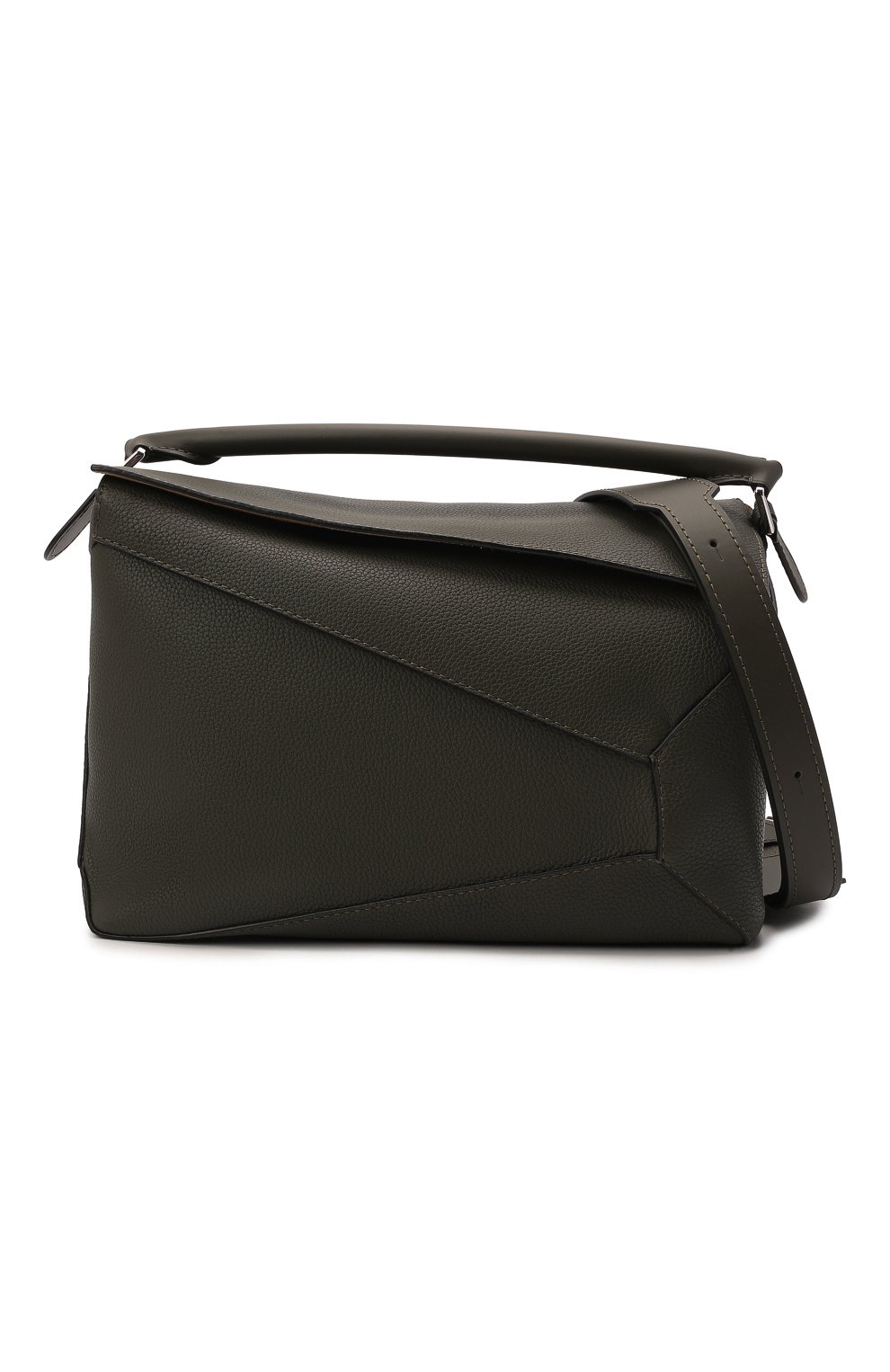 Кожаная сумка puzzle large LOEWE хаки цвета по цене 324000 руб., арт. B510140X01, фото 7 Кожаная сумка puzzle large LOEWE, арт. B510140X01, фото 7