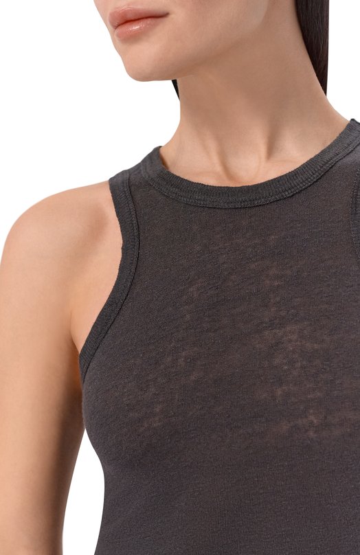 Льняная майка Iro WM19SAFRINA Чёрный  WM19SAFRINA Фото 5