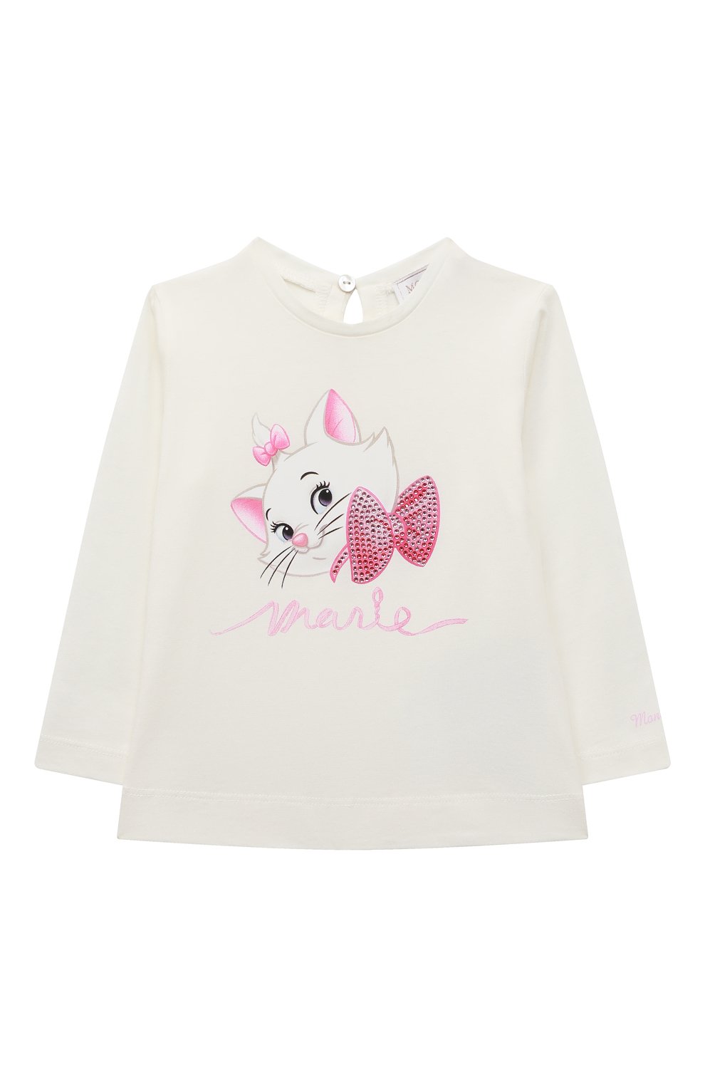 Хлопковый лонгслив MONNALISA, арт. 390602, фото 1
