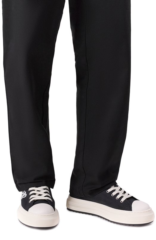 Текстильные кеды Berlin Dsquared2 SNM0457/00300001 Чёрный  SNM0457/00300001 Фото 3