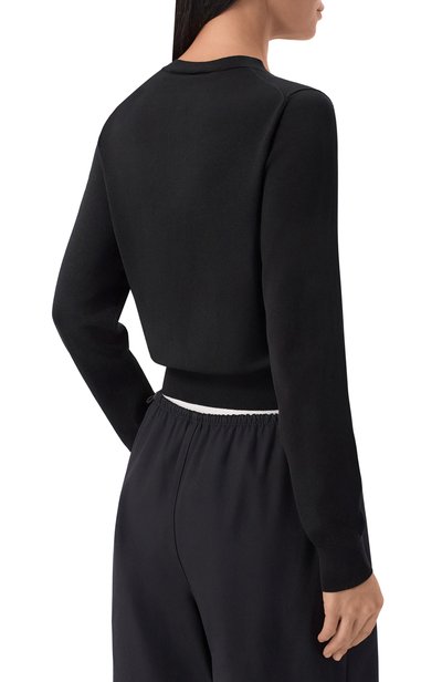 Кардиган ALEXANDER WANG черного цвета по цене 65900 руб., арт. 1KC3263085, фото 4 Кардиган ALEXANDER WANG, арт. 1KC3263085, фото 4