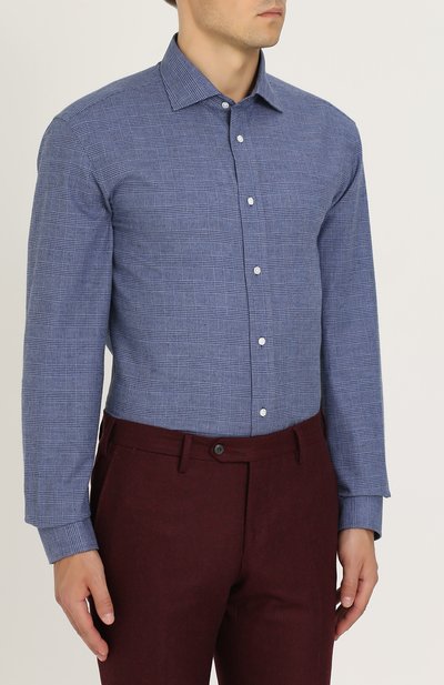 Хлопковая рубашка с принтом RALPH LAUREN, арт. 790659544, фото 3