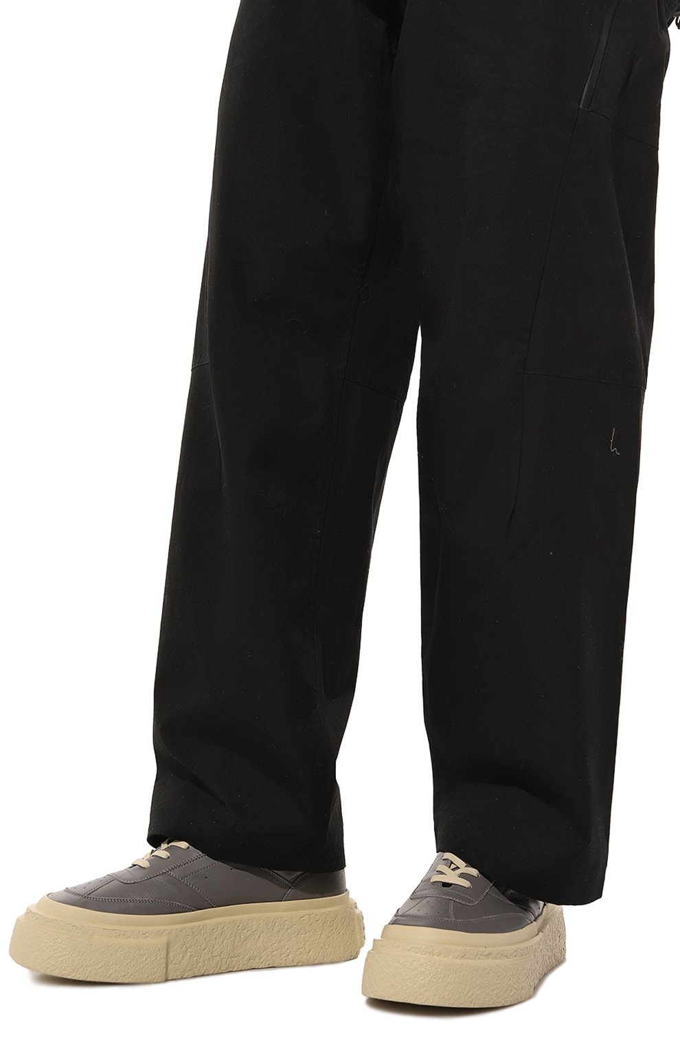 Кожаные кеды chunky gambetta MM6, арт. SH3WS0004/P6783, фото 3