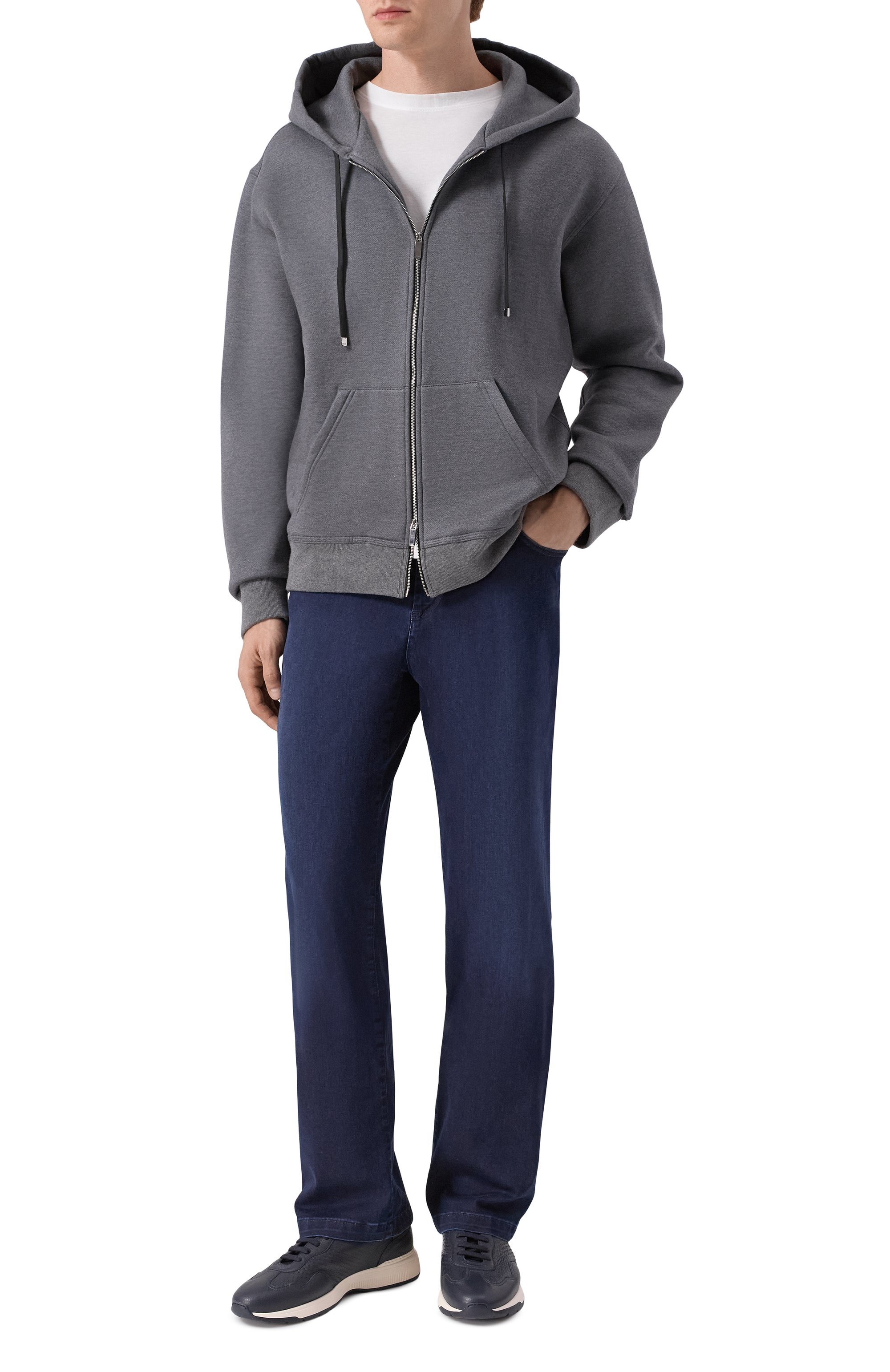 Толстовка из хлопка и шелка ZILLI, арт. SWS004M013989005U, фото 2