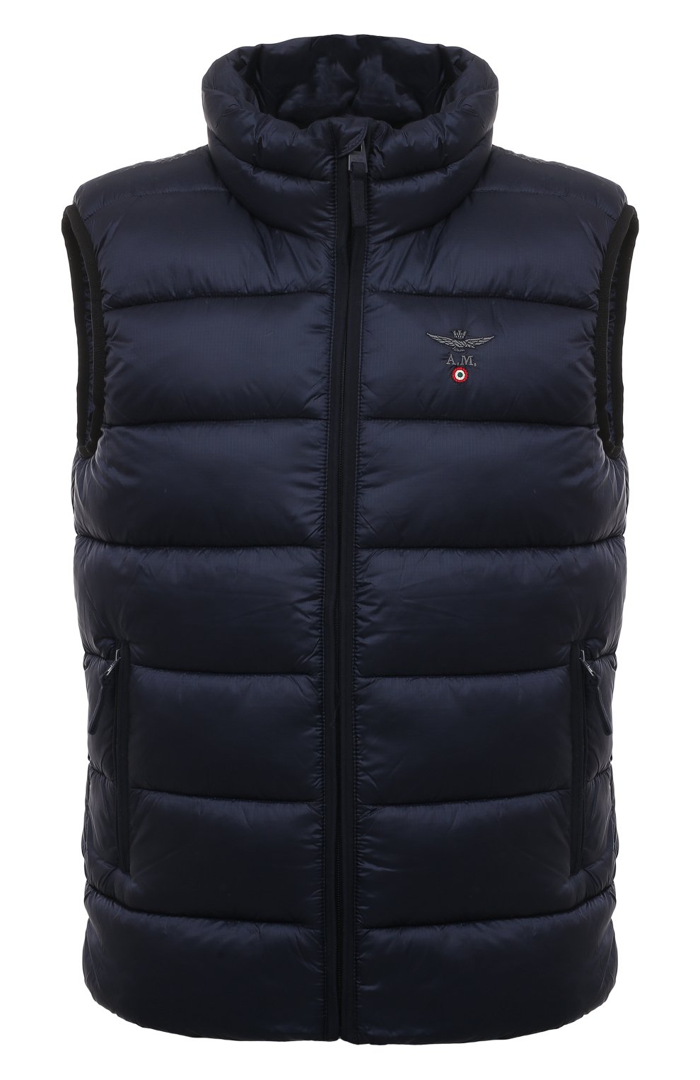 Утепленный жилет AERONAUTICA MILITARE темно-синего цвета по цене 31150 руб., арт. 232/AB2105CT3181, фото 1 Утепленный жилет AERONAUTICA MILITARE, арт. 232/AB2105CT3181, фото 1