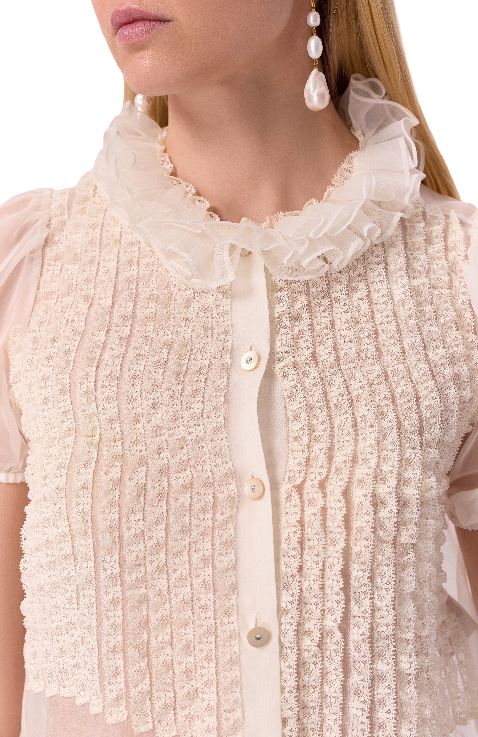 Шелковая блузка VALENTINO, арт. 6B3AA0A52UP, фото 5