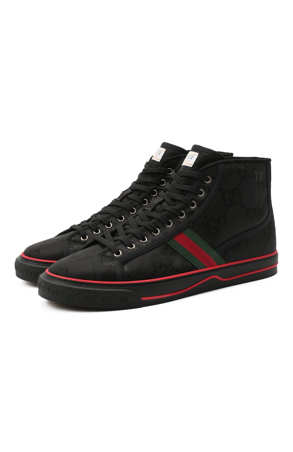 Текстильные кеды gucci tennis 1977 GUCCI, арт. 628717/H9H80, фото 1