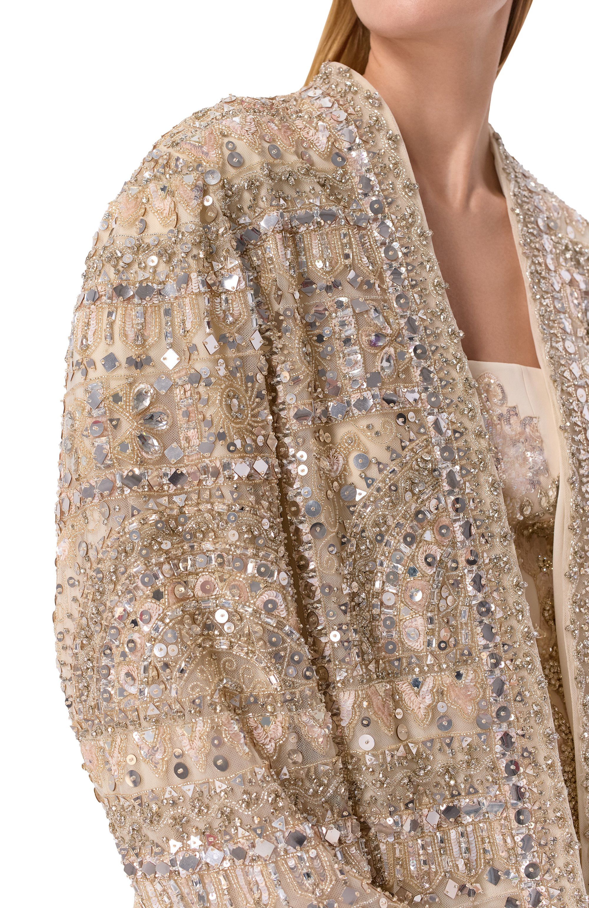 Жакет с отделкой бисером и пайетками ZUHAIR MURAD, арт. RJK26027/INST000, фото 5