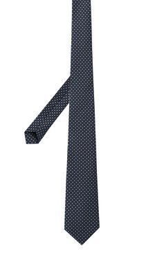 Мужской шелковый галстук CANALI синего цвета, арт. 18/HS04159 | Фото 3 (Нос: Не проставлено; Материал сплава: Проставлено; Материал: Шелк, Текстиль; Принт: С принтом)