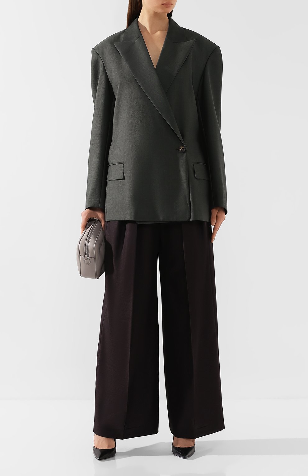 Шерстяной жакет ACNE STUDIOS зеленого цвета по цене 44950 руб., арт. AH0042, фото 2 Шерстяной жакет ACNE STUDIOS, арт. AH0042, фото 2
