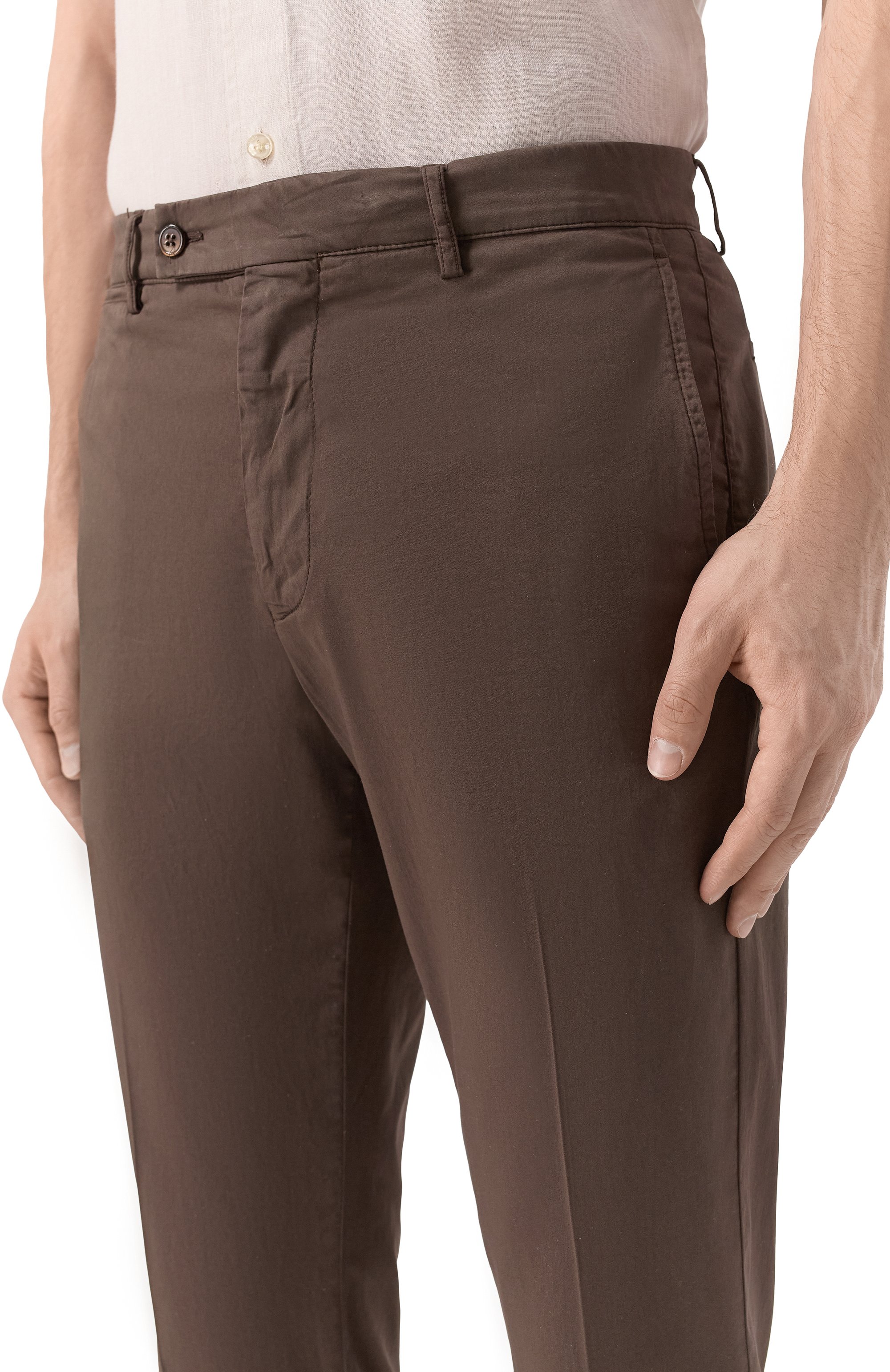 Брюки из хлопка и шелка BERWICH, арт. VULCAN0195 GD/DV0955X, фото 5