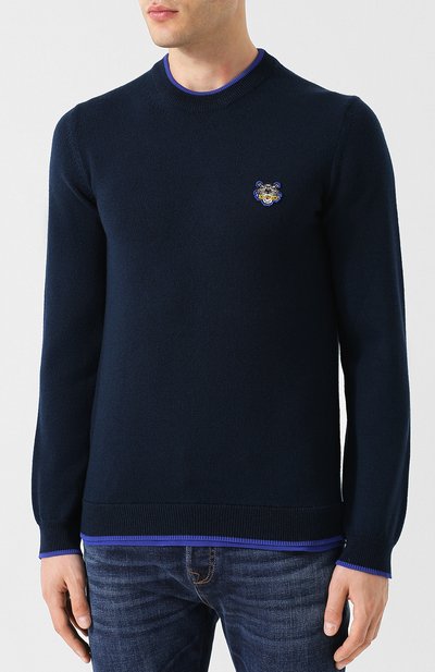 Хлопковый джемпер  KENZO, арт. 5PU2023AB, фото 3