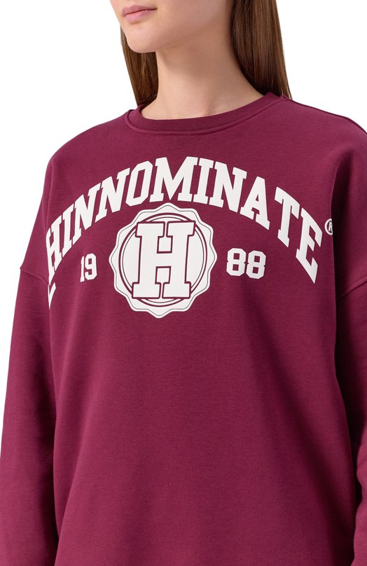 Хлопковый свитшот HINNOMINATE HMABW02070 Бордовый  HMABW02070 Фото 5
