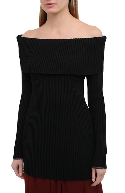 Пуловер из вискозы PROENZA SCHOULER черного цвета по цене 138000 руб., арт. R2047531-KY205, фото 3 Пуловер из вискозы PROENZA SCHOULER, арт. R2047531-KY205, фото 3