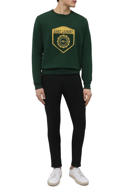Хлопковый свитшот SAINT LAURENT, арт. 686608/Y36RN, фото 2
