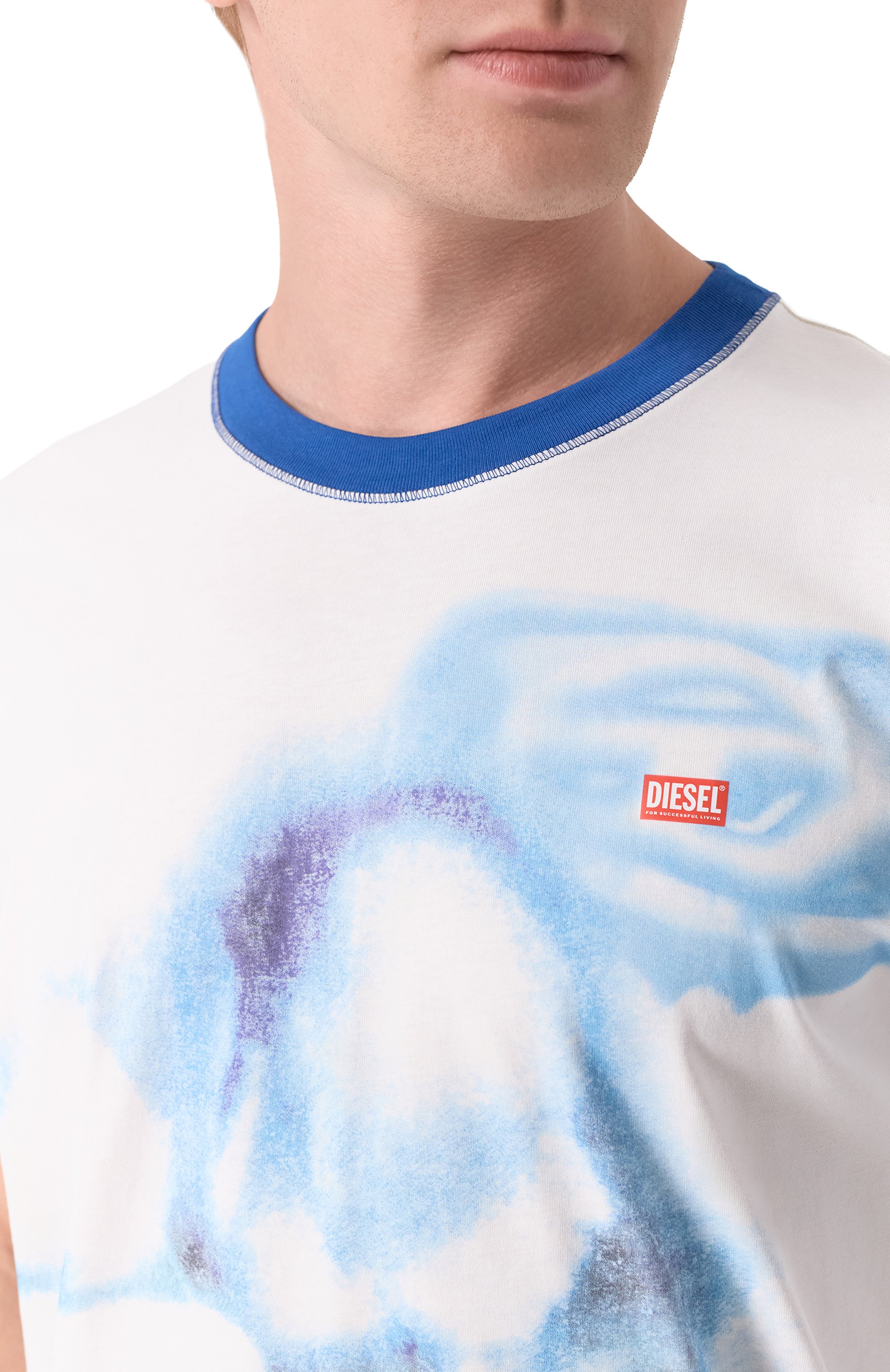 Хлопковая футболка DIESEL, арт. A20420/0PLAT, фото 5