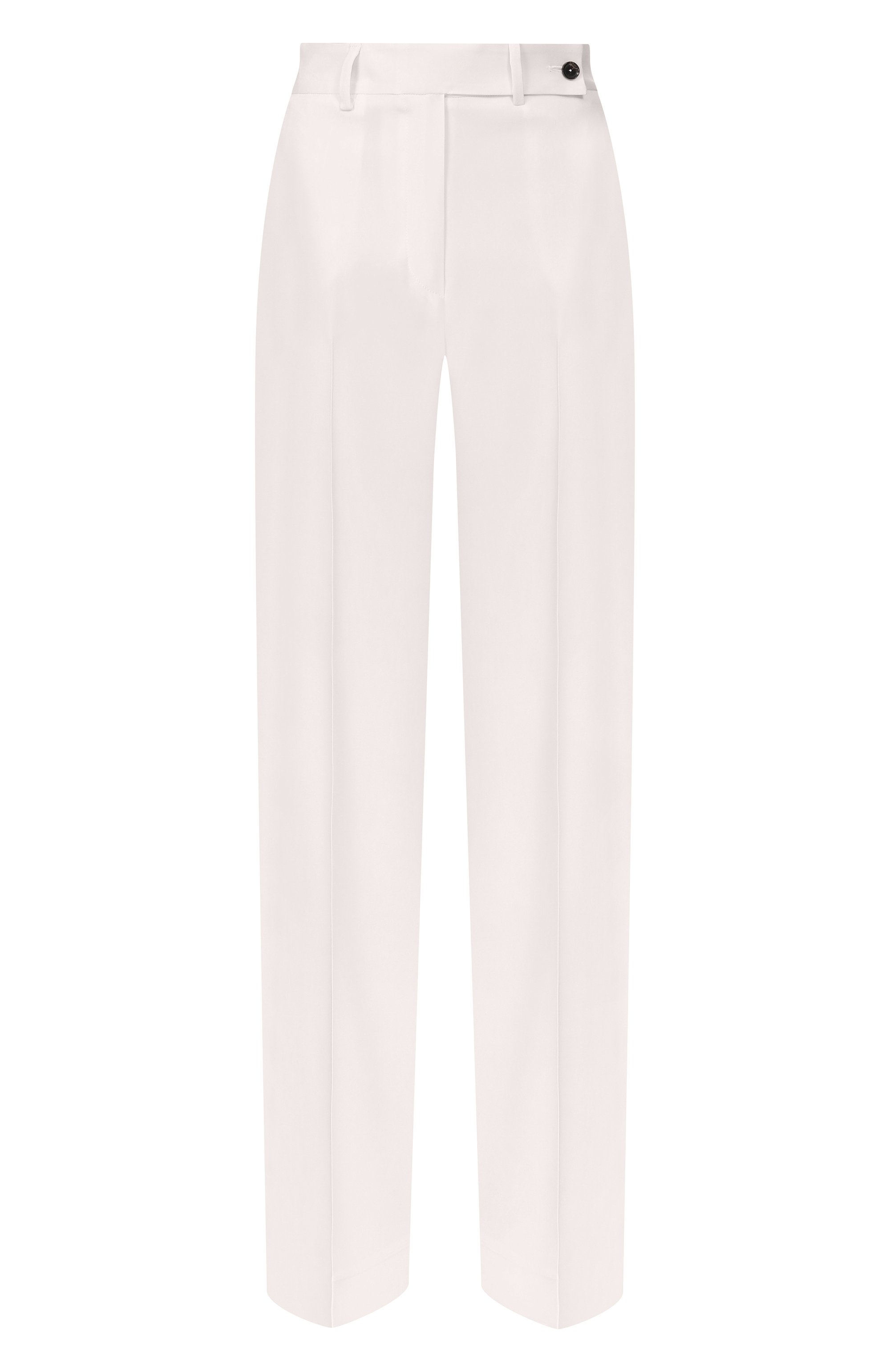 Шелковые брюки KITON кремового цвета по цене 272000 руб., арт. D48109K0977A, фото 1 Шелковые брюки KITON, арт. D48109K0977A, фото 1